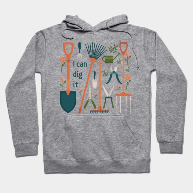 Gardeners can dig it! Hoodie by moose_cooletti